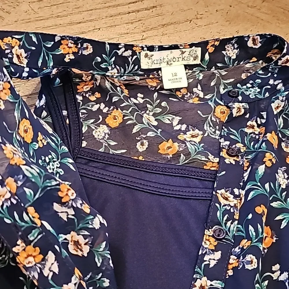 Girls floral Dress size 12